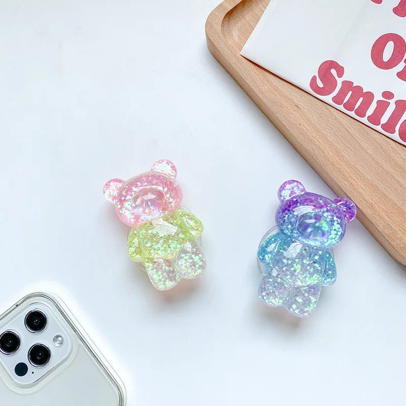 Kawaii Floral Bear Doll Mobile Phone Griptok - KAWAII LULU