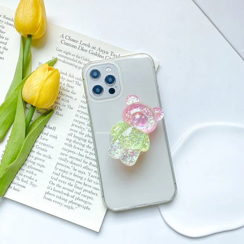 Kawaii Floral Bear Doll Mobile Phone Griptok - KAWAII LULU