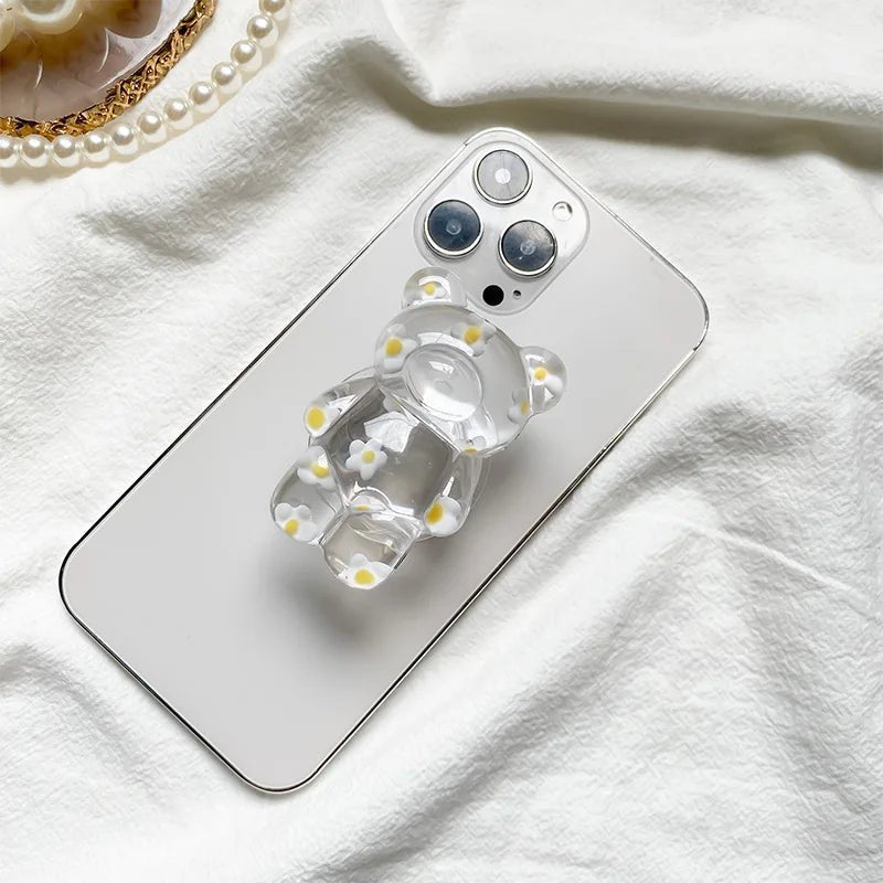 Kawaii Floral Bear Doll Mobile Phone Griptok - KAWAII LULU