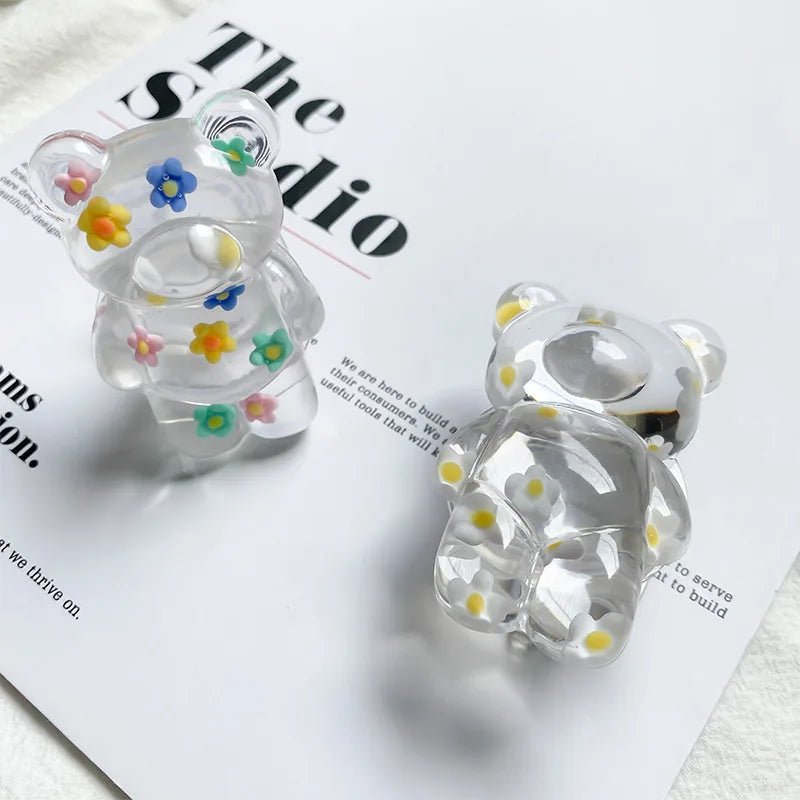Kawaii Floral Bear Doll Mobile Phone Griptok - KAWAII LULU