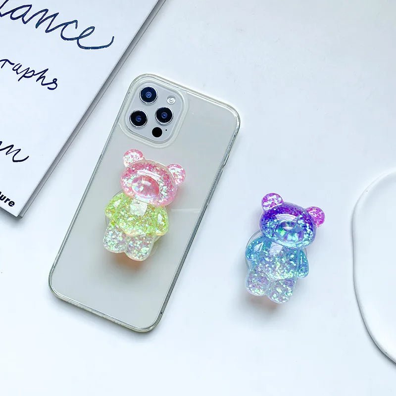 Kawaii Floral Bear Doll Mobile Phone Griptok - KAWAII LULU