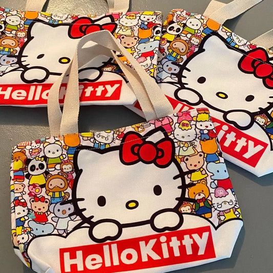 Kawaii Hello Kitty Canvas Shoulder Bag, KAWAII LULU