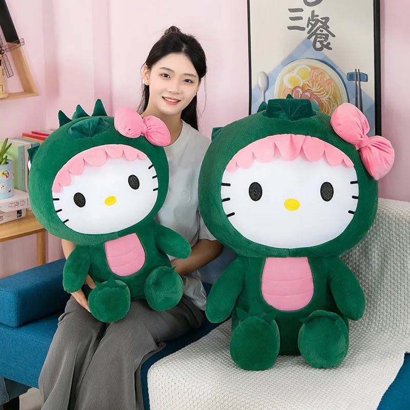 Kawaii Hello Kitty Dinosaur Plush