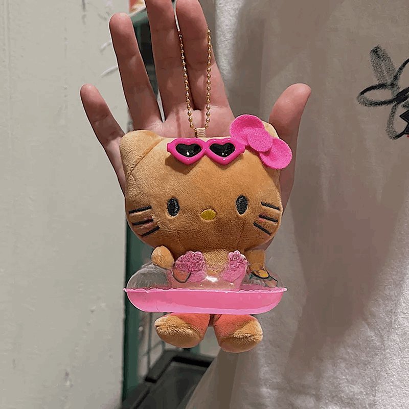 Kawaii Hello Kitty Doll Keychain with Swim Ring - KAWAII LULU