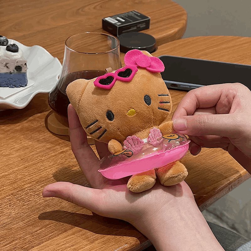 Kawaii Hello Kitty Doll Keychain with Swim Ring - KAWAII LULU