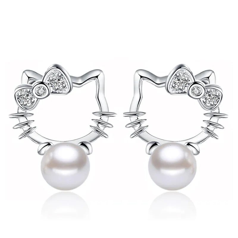 Kawaii Hello Kitty Earrings - KAWAII LULU