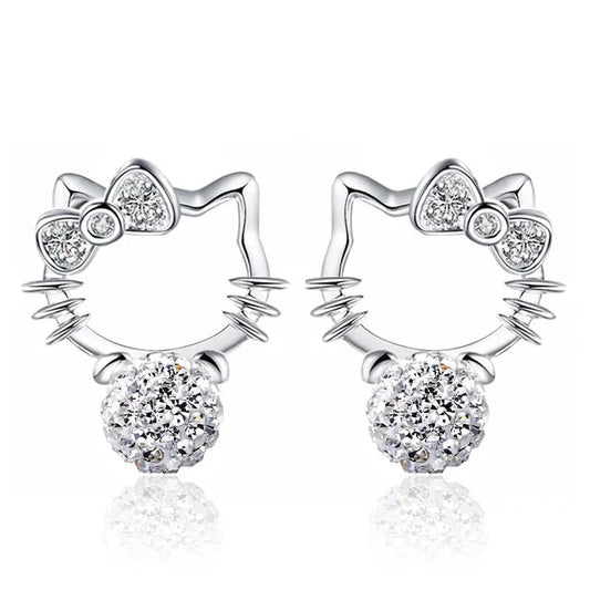 Kawaii Hello Kitty Earrings - KAWAII LULU