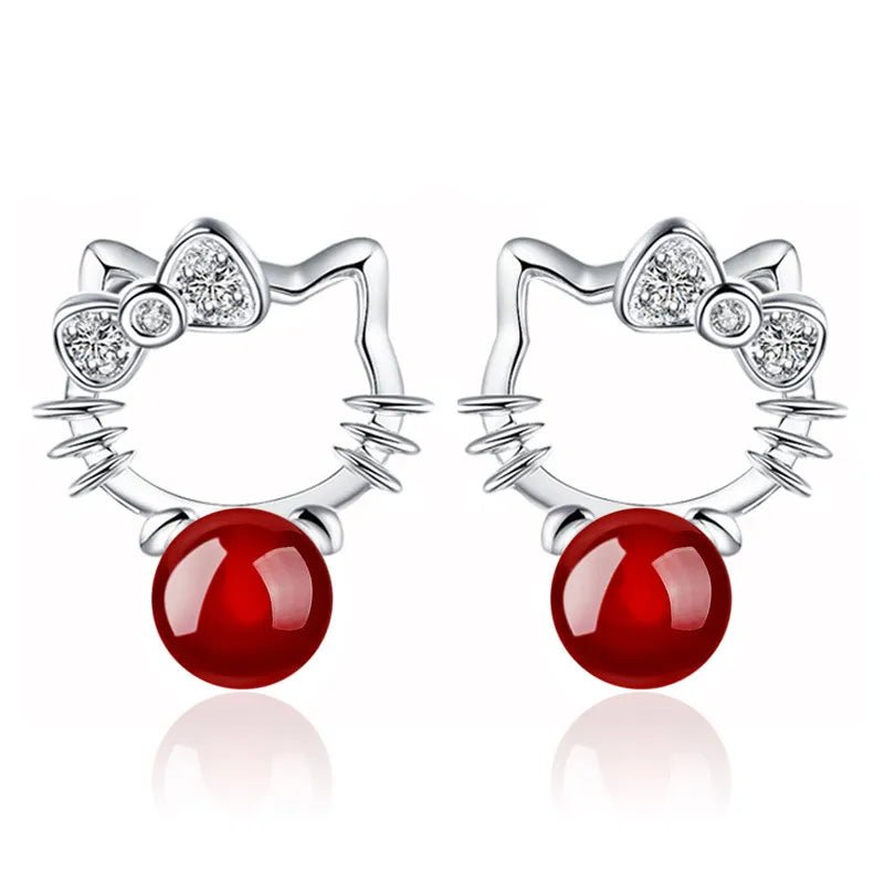 Kawaii Hello Kitty Earrings - KAWAII LULU