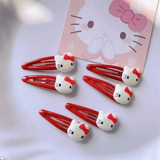 Kawaii Hello Kitty Hair Pins (6pcs) - KAWAII LULU