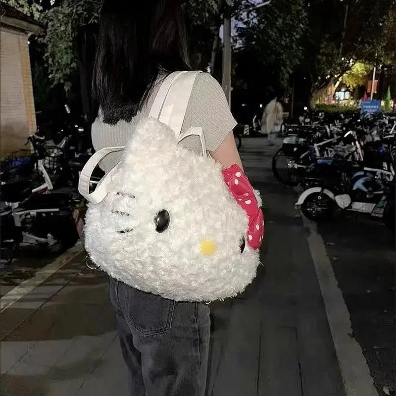Kawaii Hello Kitty Large Plush Shoulder Bag - KAWAII LULU