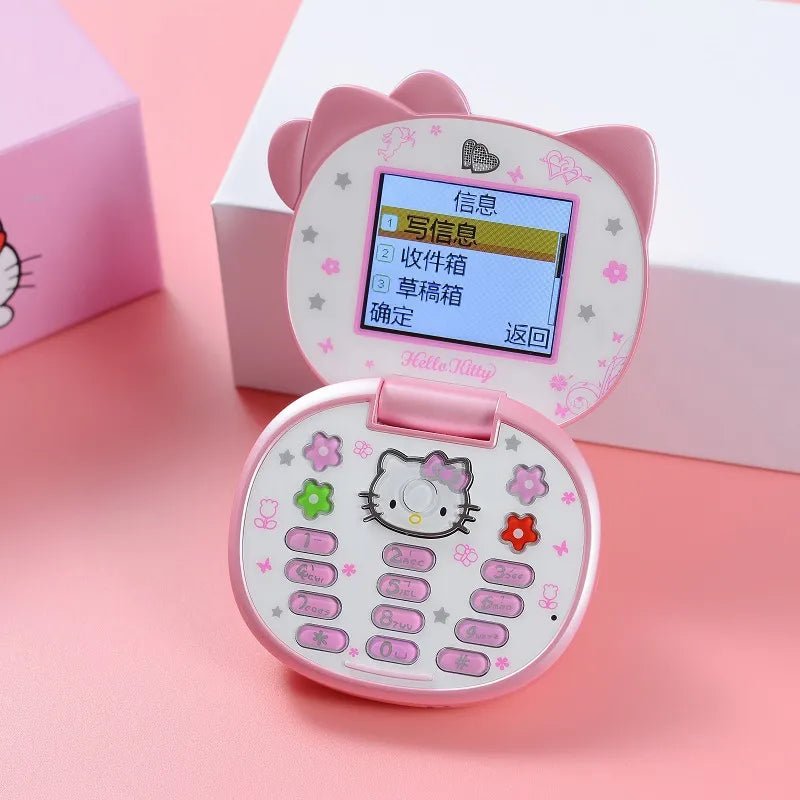 Kawaii Hello Kitty Mini Flip Phone - KAWAII LULU
