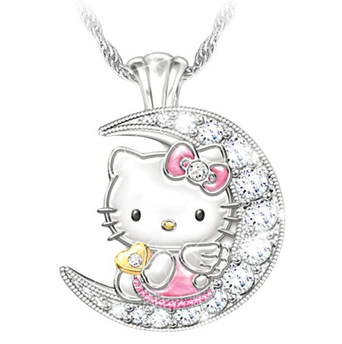 Kawaii Hello Kitty Moon Necklace - KAWAII LULU