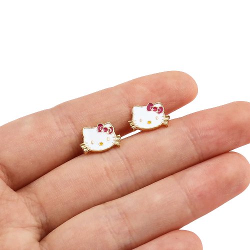 Kawaii Hello Kitty Necklace & Earrings Set - KAWAII LULU