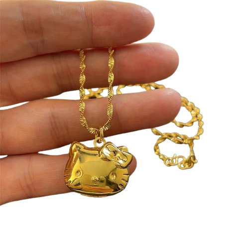 Kawaii Hello Kitty Necklace (Gold & Silver) - KAWAII LULU