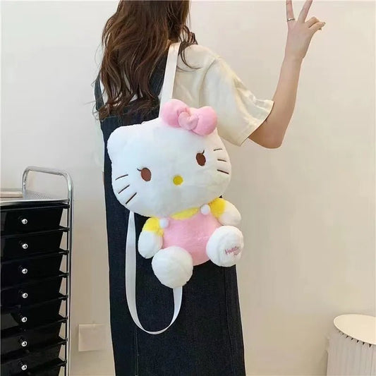 Kawaii Hello Kitty Plush Doll Backpack - KAWAII LULU