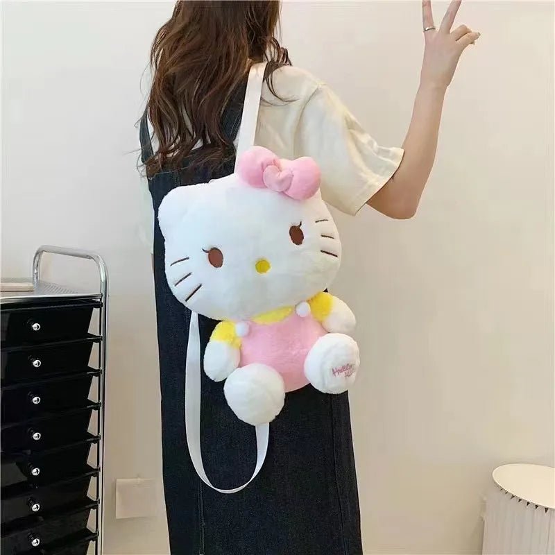 Kawaii Hello Kitty Plush Doll Backpack - KAWAII LULU