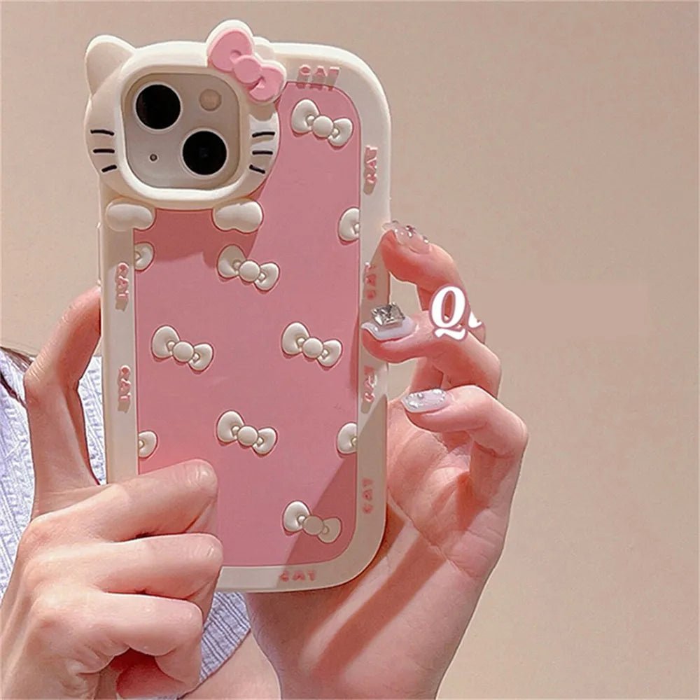 Kawaii Hello Kitty Silicone iPhone Case - KAWAII LULU