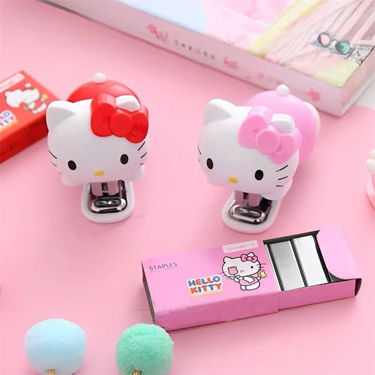 Kawaii Hello Kitty Stapler Set - KAWAII LULU