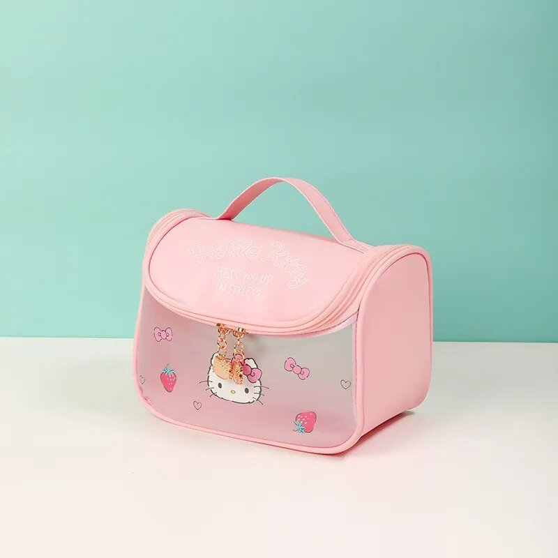 Kawaii Hello Kitty Waterproof Makeup Bag - KAWAII LULU
