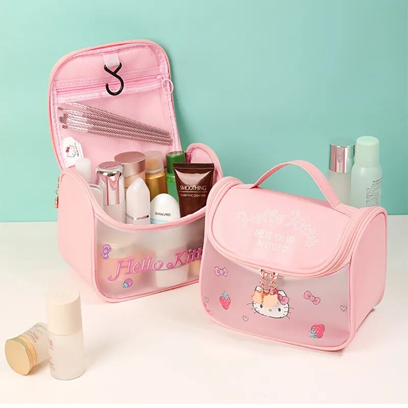 Kawaii Hello Kitty Waterproof Makeup Bag - KAWAII LULU