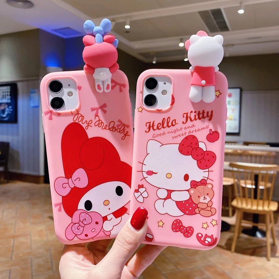 Kawaii iPhone Case (Hello Kitty & My Melody) - KAWAII LULU