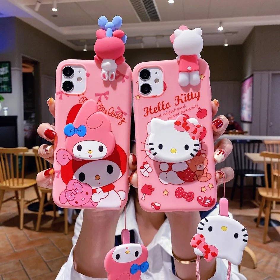Kawaii iPhone Case (Hello Kitty & My Melody) - KAWAII LULU