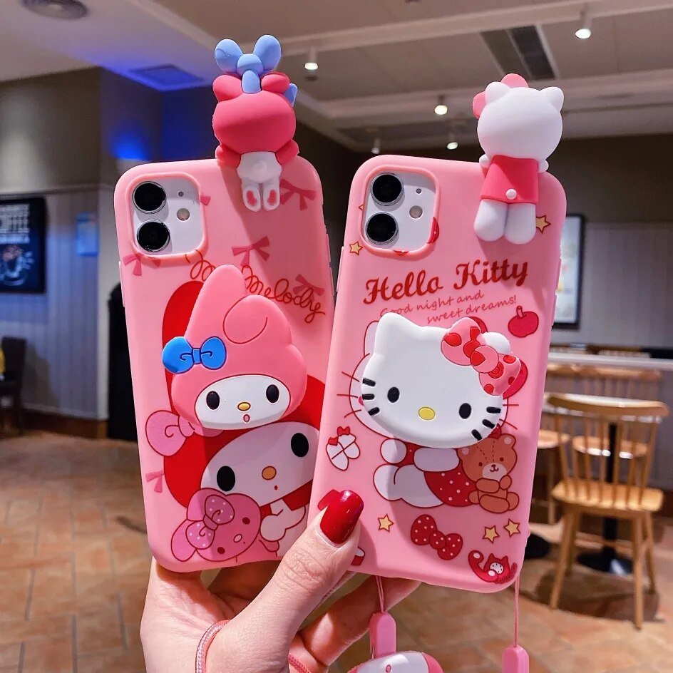 Kawaii iPhone Case (Hello Kitty & My Melody) - KAWAII LULU