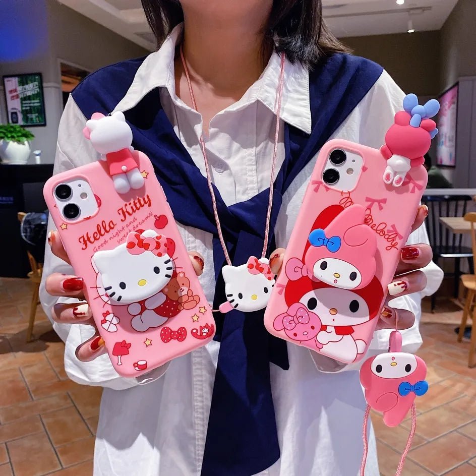 Kawaii iPhone Case (Hello Kitty & My Melody) - KAWAII LULU