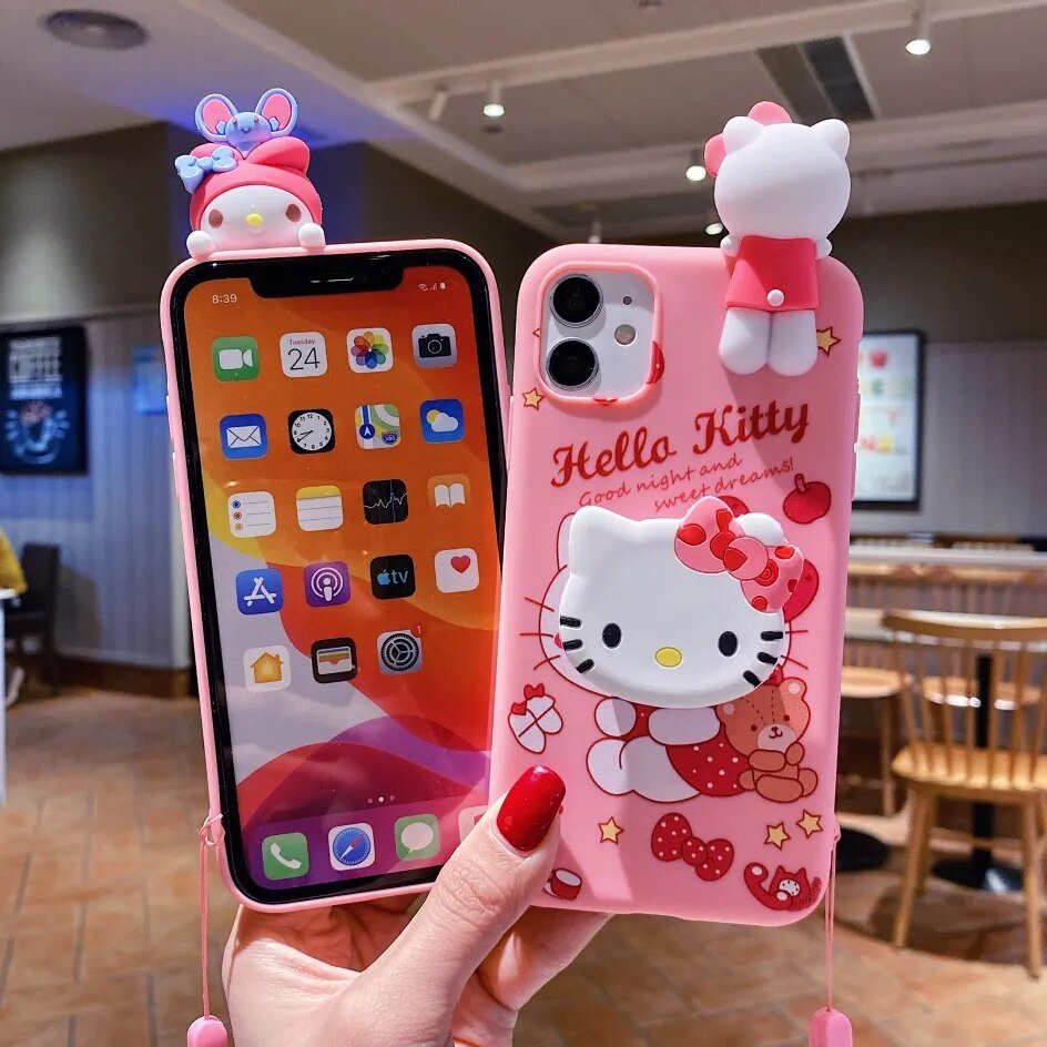 Kawaii iPhone Case (Hello Kitty & My Melody) - KAWAII LULU