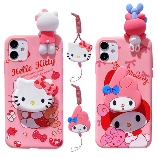 Kawaii iPhone Case (Hello Kitty & My Melody) - KAWAII LULU