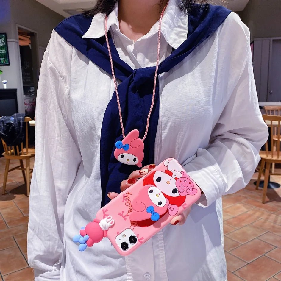 Kawaii iPhone Case (Hello Kitty & My Melody) - KAWAII LULU