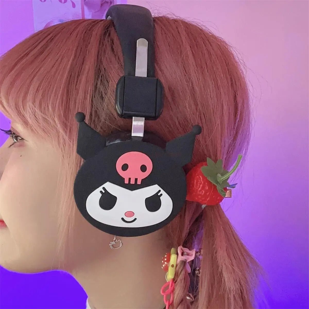 Kawaii Kuromi Headphones - KAWAII LULU