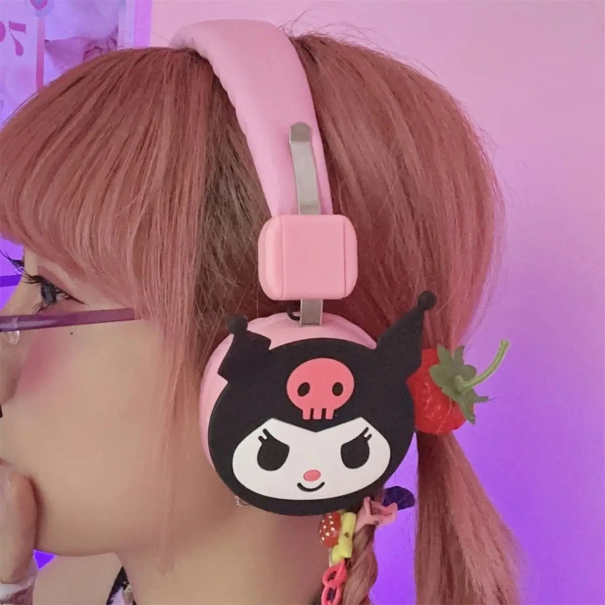 Kawaii Kuromi Headphones - KAWAII LULU