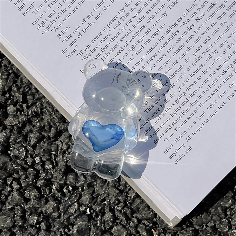 Kawaii Love Heart Bear Phone Griptok - KAWAII LULU