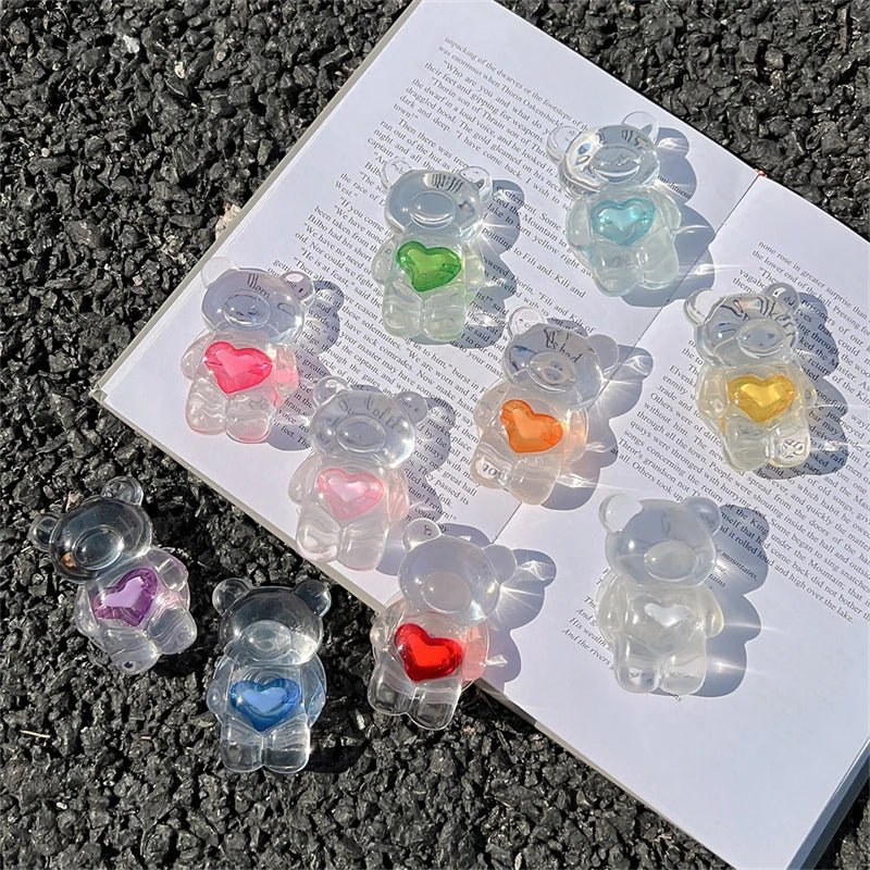 Kawaii Love Heart Bear Phone Griptok - KAWAII LULU