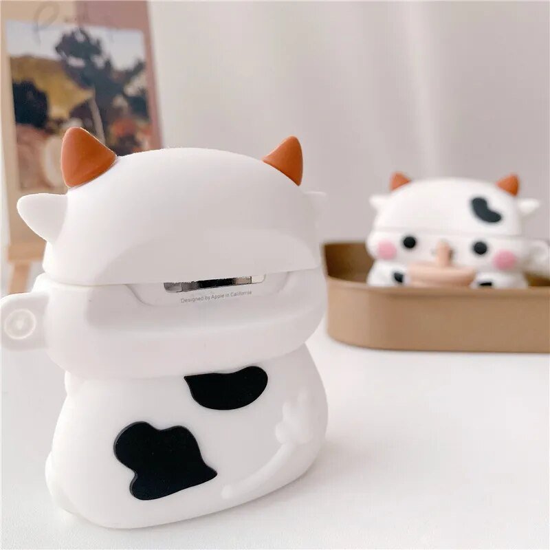 Kawaii Milk Tea Cow AirPods Case - KAWAII LULU