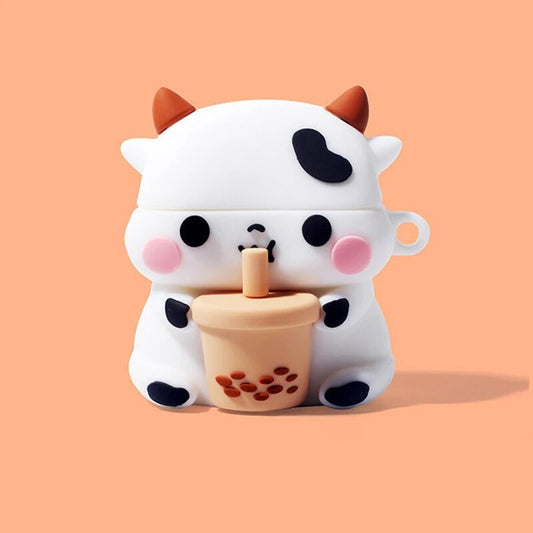 Kawaii Milk Tea Cow AirPods Case - KAWAII LULU