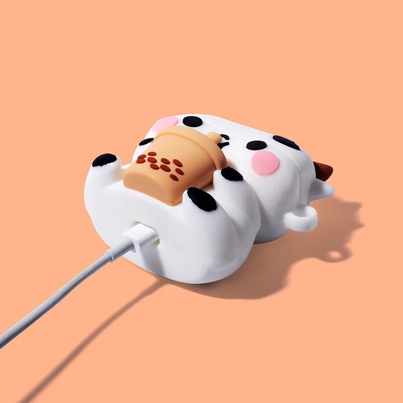 Kawaii Milk Tea Cow AirPods Case - KAWAII LULU