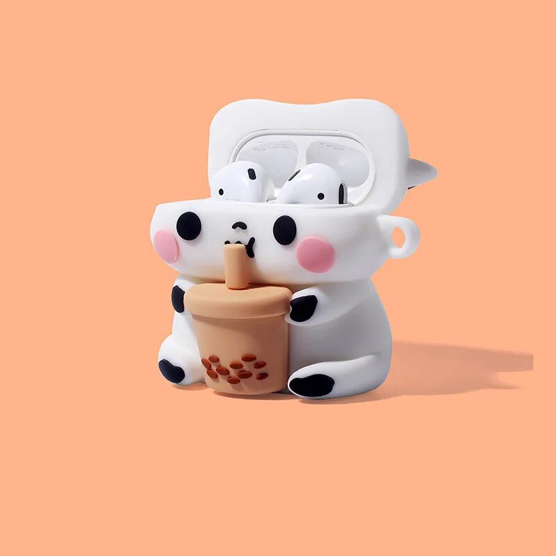 Kawaii Milk Tea Cow AirPods Case - KAWAII LULU