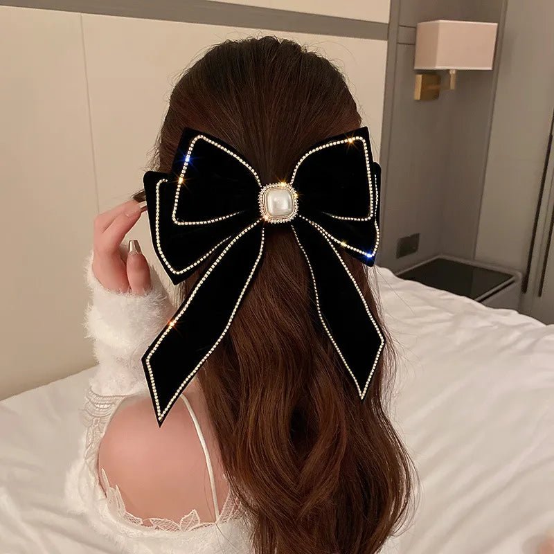 Kawaii Pearl Bowknot Hair Clip - KAWAII LULU
