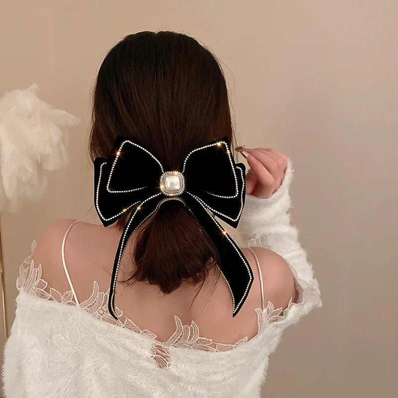 Kawaii Pearl Bowknot Hair Clip - KAWAII LULU