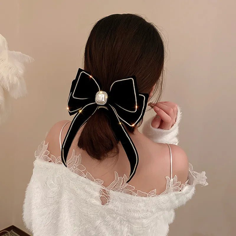 Kawaii Pearl Bowknot Hair Clip - KAWAII LULU
