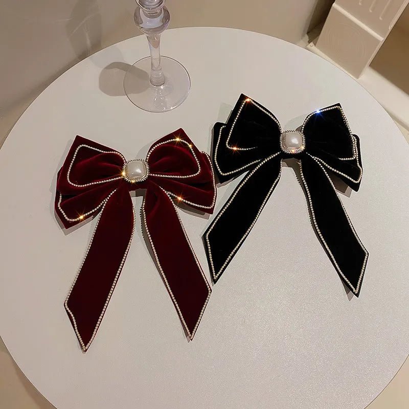 Kawaii Pearl Bowknot Hair Clip - KAWAII LULU