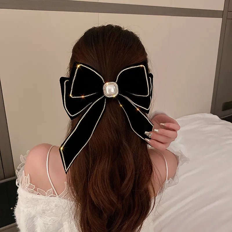 Kawaii Pearl Bowknot Hair Clip - KAWAII LULU