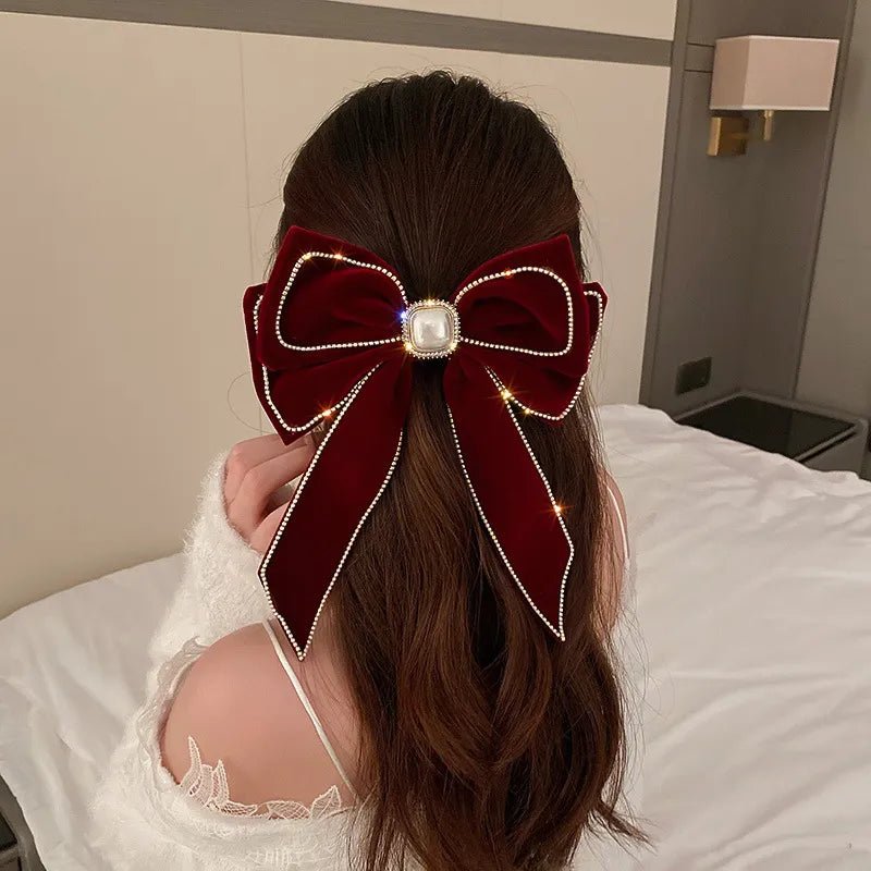 Kawaii Pearl Bowknot Hair Clip - KAWAII LULU