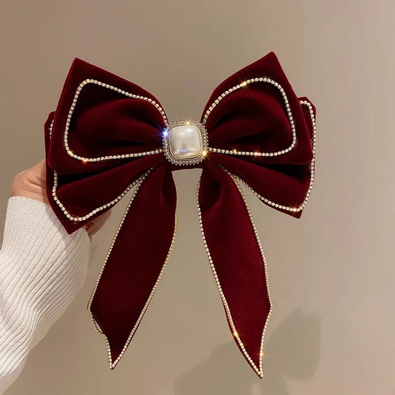 Kawaii Pearl Bowknot Hair Clip - KAWAII LULU