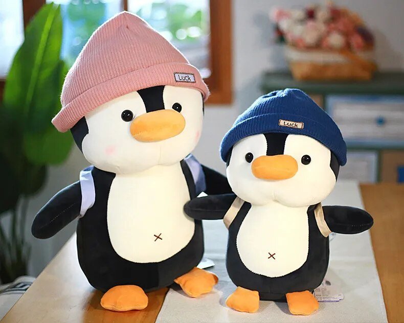 Kawaii Penguin Plush with Beanie - KAWAII LULU
