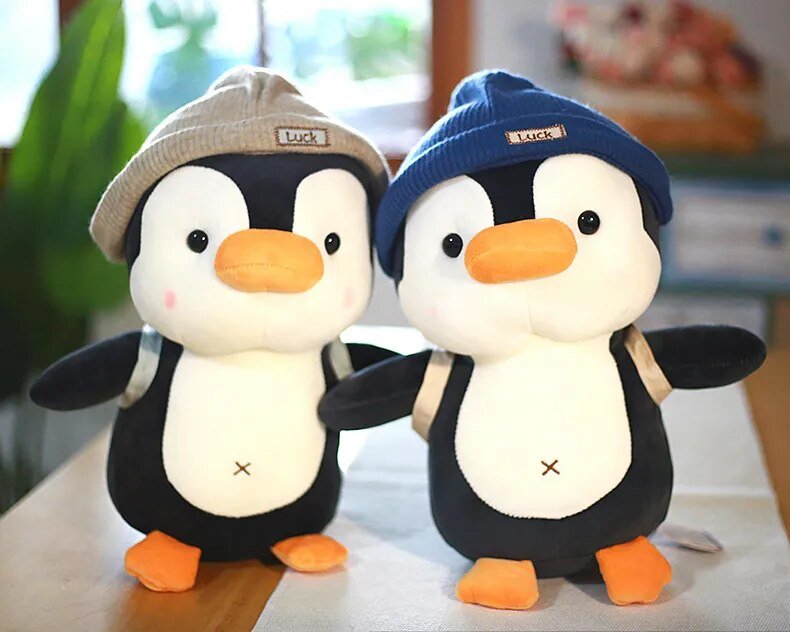 Kawaii Penguin Plush with Beanie - KAWAII LULU