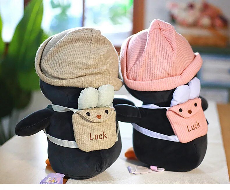 Kawaii Penguin Plush with Beanie - KAWAII LULU