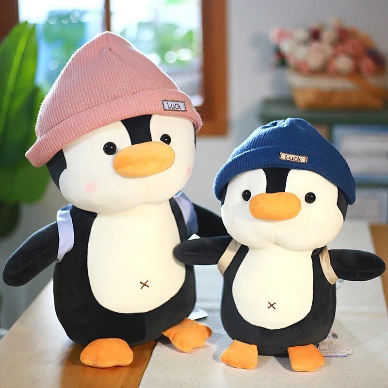 Kawaii Penguin Plush with Beanie - KAWAII LULU